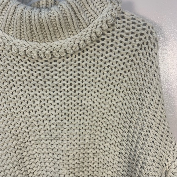 Free People My Only Sunrise Chunky Open Cable Knit Oversized Slouchy Sweater - Picture 6 of 16